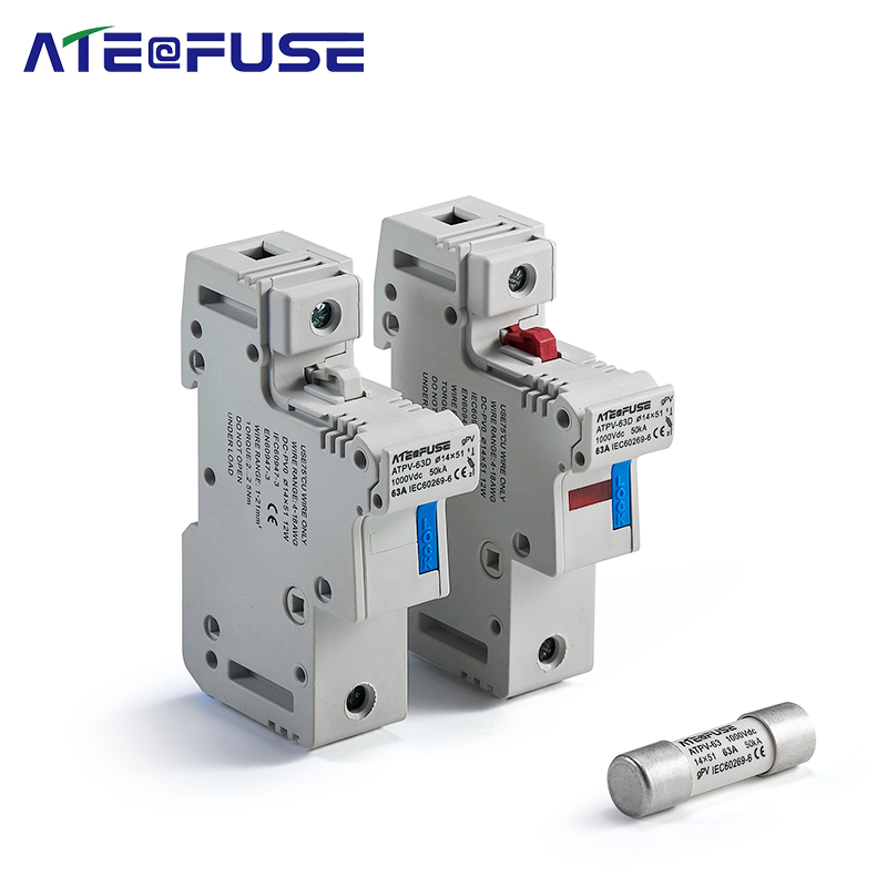 ATPV-63D 1000VDC 14x51mm PV Fuse Holder