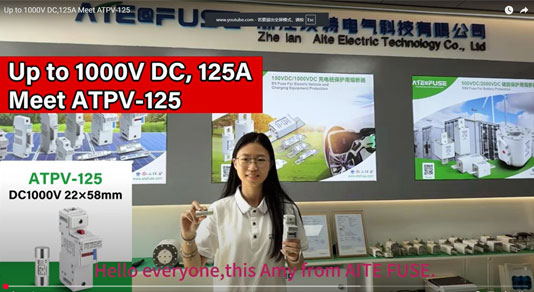 ATPV-125 1000VDC 22x58mm Solar System Fuse Video