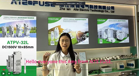 ATPV-32L 1500VDC Solar PV Fuse Link Video