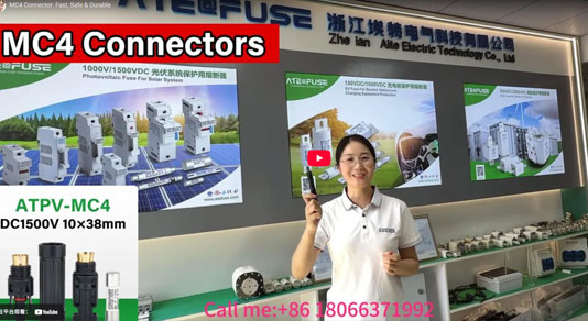PV CONNECTOR WITH FUSE LINK 10x38 Video
