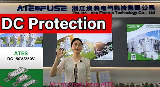 ATES Series DC 150V250V Electric Vehicles DC fuse Video