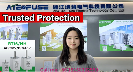 RT16-1(NH1) 800VAC HRC Square Blade Fuse Video