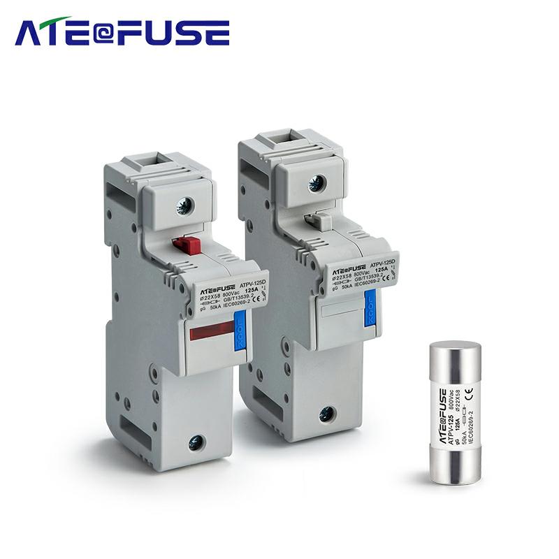 ATPV-125D 800VAC 22×58mm PV Fuse Holder